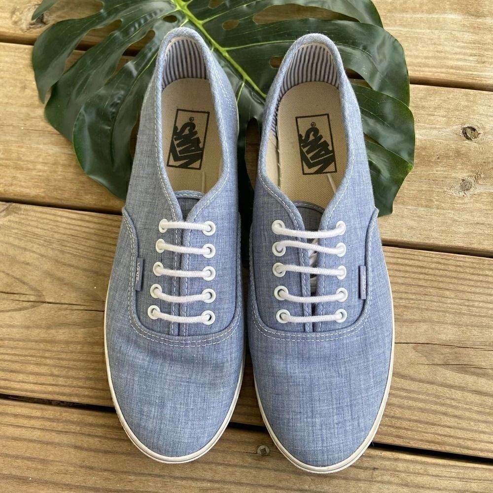 Vans Chambray Denim Low Top Sneakers M 8.5 / W 10
